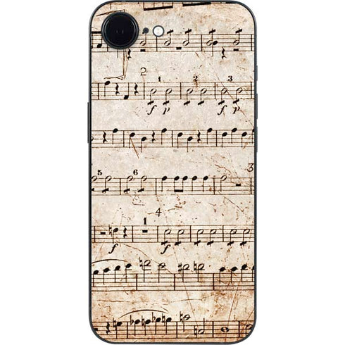 Antique Notes iPhone 16e Skin